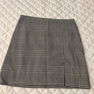 Rachel Zoe Black and White Houndstooth Pencil Skirt
